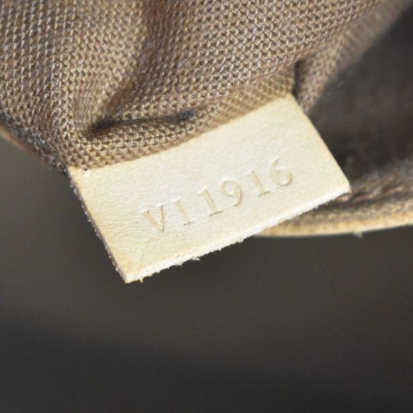 LOUIS VUITTON LV Logo Alma 2Way Hand Bag Monogram Leather Brown M51130 73YC686 - Picture 11 of 15